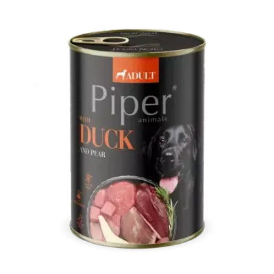 Conserva pentru caini Piper Adult cu rata pere 400 gr