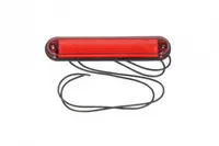 Lumina delimitare stanga dreapta; SLIM, rosu, 6 LED, inaltime 15,5mm; latime 135mm; adancime 27mm lungime cablu 500mm, 12 24V (SLIM)