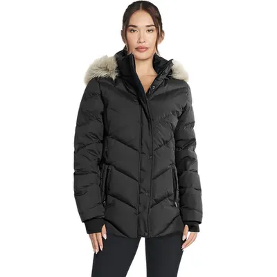 Geaca femei Skechers On-the-GO Cozy Fit Journey Parka JA375-BLK