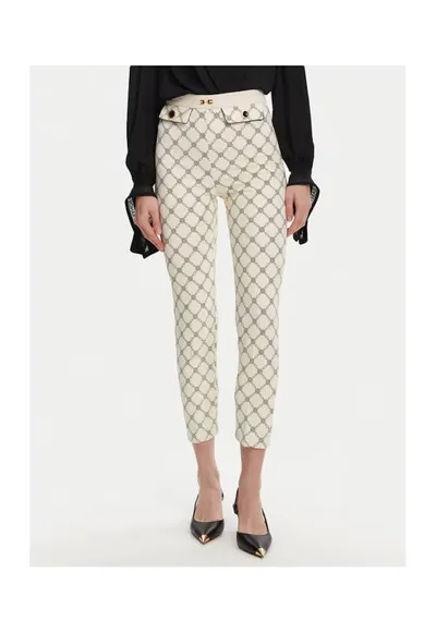 Pantaloni eleganti pentru dama - ecru