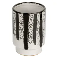 Suport pentru periuța de dinți alb-negru din ceramică Subiza – Wenko