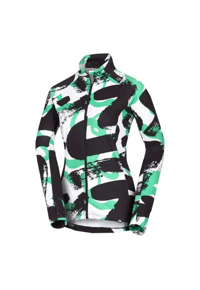 Women's ski technical sweater with all-over print JAMIYA