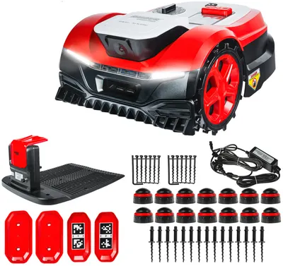 Mașină de tuns iarba robot cu acumulator Raider - RD-RLM47, CAM 22 cm, 20V4Ah, Wi-Fi, 1200 m2