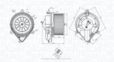 Ventilator habitaclu potrivit PEUGEOT 306 1.1-2.0D 04.93-12.02