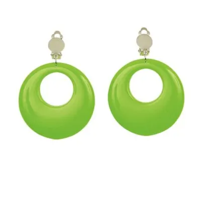 Cercei verde neon