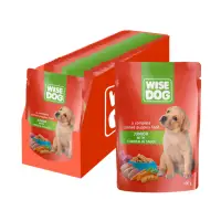 Set 24 buc x 100 gr Hrana umeda pentru caini Wise Junior cu pui
