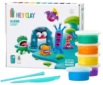 Trusă de modelat argilă Hey Clay - Extraterestrii