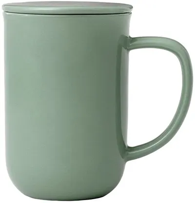 Ceașcă de ceai cu strecurătoare Viva Scandinavia - Minima Stone Green, 500 ml