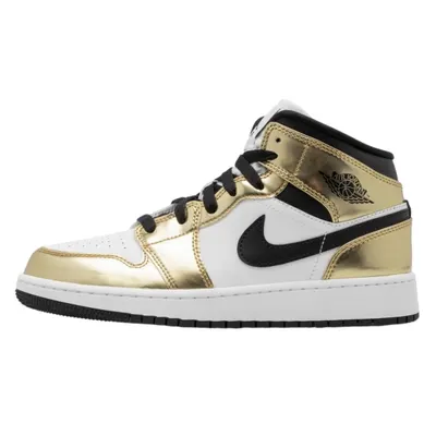 1 Mid Metallic Gold Black White