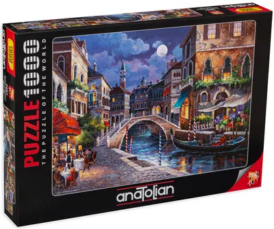 Puzzle Anatolian din 1000 de piese - Strada din Venetia, James Lee