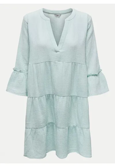 Rochie de vara dama 15267999 - Bumbac organic - Verde - Verde