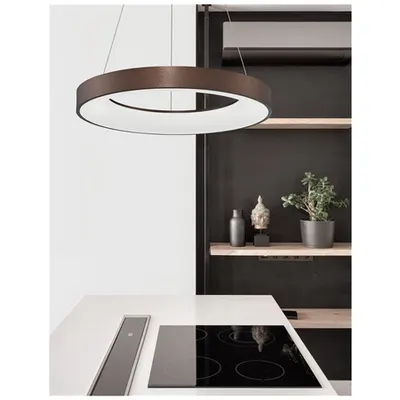Lampa suspendata RANDO THIN Brushed Coffee Aluminiu & Acrylic LED 50 Wat 230 Volt 3250Lm 3000K IP20
