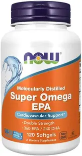 Super Omega EPA, 120 capsule gel, Now