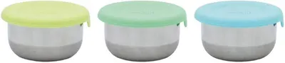 Set boluri cu capac Melii - Blue, mint & lime, 3 buc.