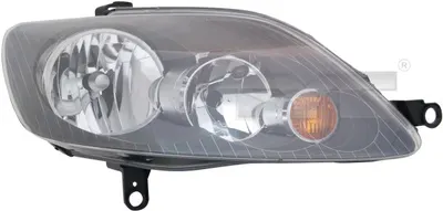 Far stanga (H7, reglaj electric, cu motoras, fundal negru insertii crom) VW GOLF 2005-2013