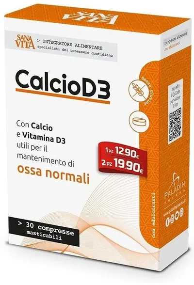 anavita Calciu D3, 30 comprimate masticabile, Paladin Pharma