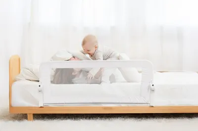Bariera de protectie BabyJem Alb 120 x 48,5 cm