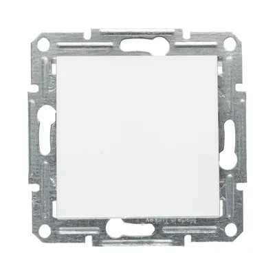Intrerupator , 10A alb Asfora, montaj in doza rotunda - fara placa ornament