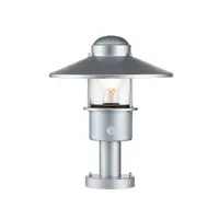 Pitic pentru exterior Klampenborg 1 Light Pedestal with PIR – Silver