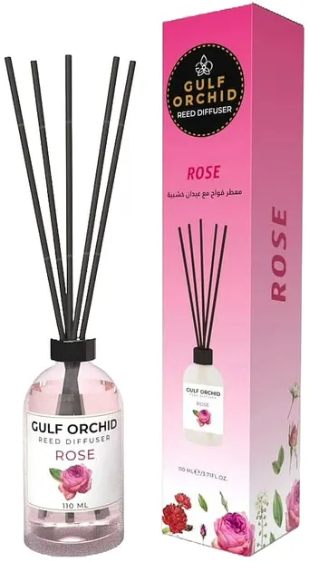 Odorizant cu bețișoare Gulf Orchid - Rose, 110 ml