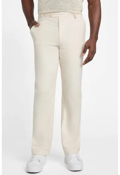 Pantaloni eleganti cu buzunare laterale - Bej deschis
