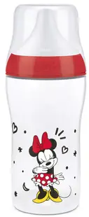 Sticlă pentru bebeluși Nuk Perfect Match - Temperature Control, 260 ml, PP, 3+ luni, Mini, roșu