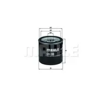 Filtru ulei MAHLE ORIGINAL OC 90 OF