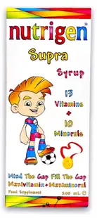 Supra Sirop multivitaminic, portocală, 200 ml, Nutrigen