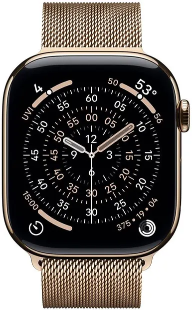 Smartwatch Apple - Watch S11 Cellular, 46 mm, S/M, Gold Titanium/Milanese Loop