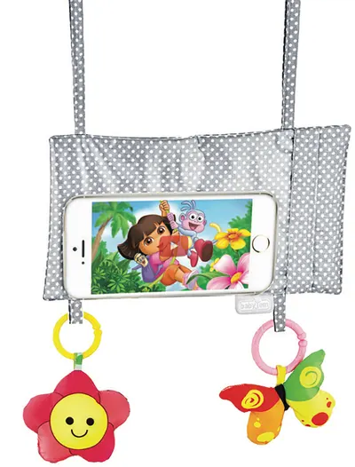 Suport de telefon pentru mașină BabyJem - gri
