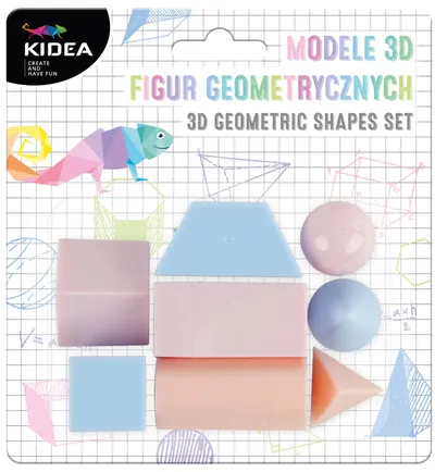 Modele 3D de forme geometrice Kidea - Pastel