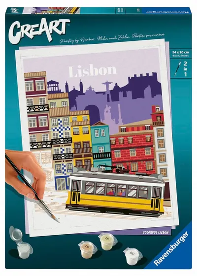 Set de pictură pe numere Ravensburger CreArt - Lisabona