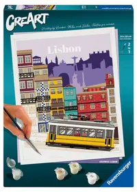 Set de pictură pe numere Ravensburger CreArt - Lisabona