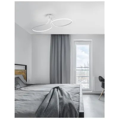 Plafoniera FUNGO Nisipiu Alb Aluminiu & Acrylic LED 47 Wat 230 Volt 2630Lm 3000K IP20