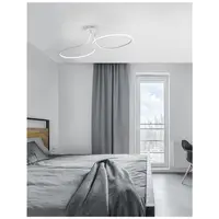 Plafoniera FUNGO Nisipiu Alb Aluminiu & Acrylic LED 47 Wat 230 Volt 2630Lm 3000K IP20