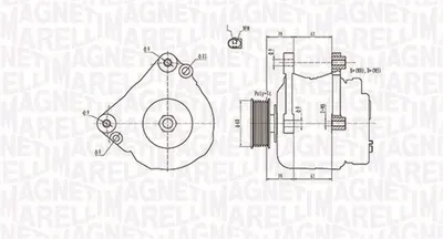 Alternator (12V, 90A) VW LT 28-35 II, LT 28-46 II, TRANSPORTER IV 2.5 2.5D 2.8 intr 1990-2006