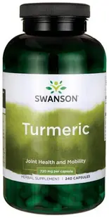 Turmeric, 720 mg, 240 capsule, Swanson