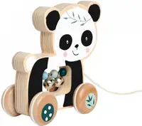 Jucărie de tragere din lemn Eichhorn - panda