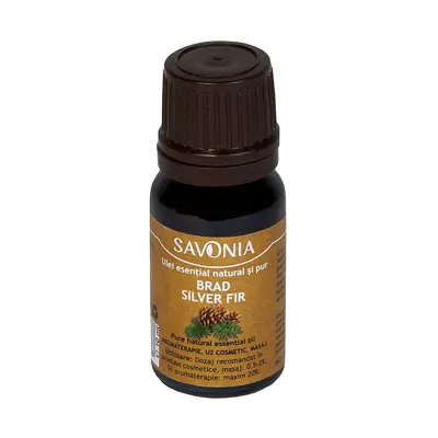 Ulei esential natural si pur de brad, 10ml, Savonia