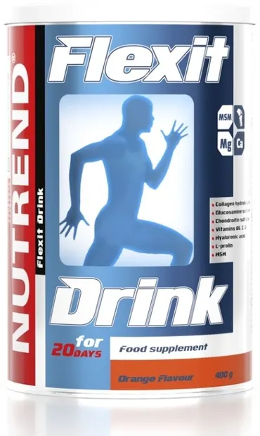 Flexit Drink, portocale, 400 g, Nutrend