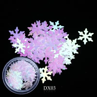 Disc decoratiuni unghii model fulg de nea