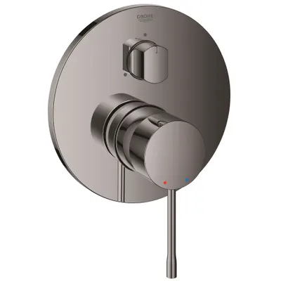 Unitate comanda Grohe Essence 24092A01, aparenta, monocomanda, diverter, 3 iesiri, necesita set fixare, lucios, Hard graphite