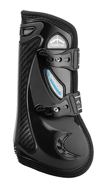 Veredus Carbon Gel Vento Peesbeschermers Zwart -