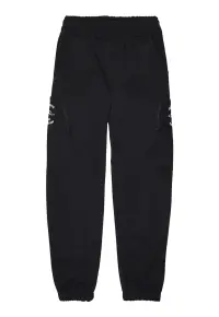 Pantaloni de trening cu buzunare cu fermoar Special - Negru/Rosu vermillion