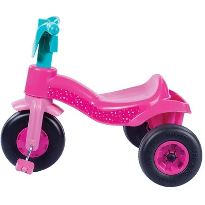Tricicleta pentru copii Dolu Unicorn din plastic cu roti late si cosulet pentru accesorii