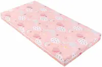 Saltea copii KikkaBoo - Fantasia Plus, 60 x 120 x 8 cm, Clouds Peach