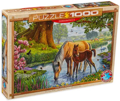 Puzzle Eurographics din 1000 de piese - Ponei, Stive Crisp