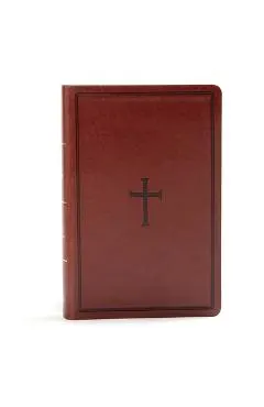 KJV Large Print Personal Size Reference Bible, Brown Leathertouch Indexed