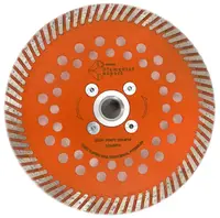 Disc diamantat pentru taiat Granit, Piatra, Beton armat, Materiale dure TURBO Laser 125mm cu prindere M14 SUPER PREMIUM - DXDY.PMPT.125.M14