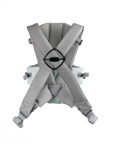 Marsupiu ergonomic pentru bebelusi KikkaBoo Gwen Fly tricot DeLux Mint de la 3luni,3 pozitii de transport, baveta moale detasabila, bretele reglabile cu mecanism de blocare transversala